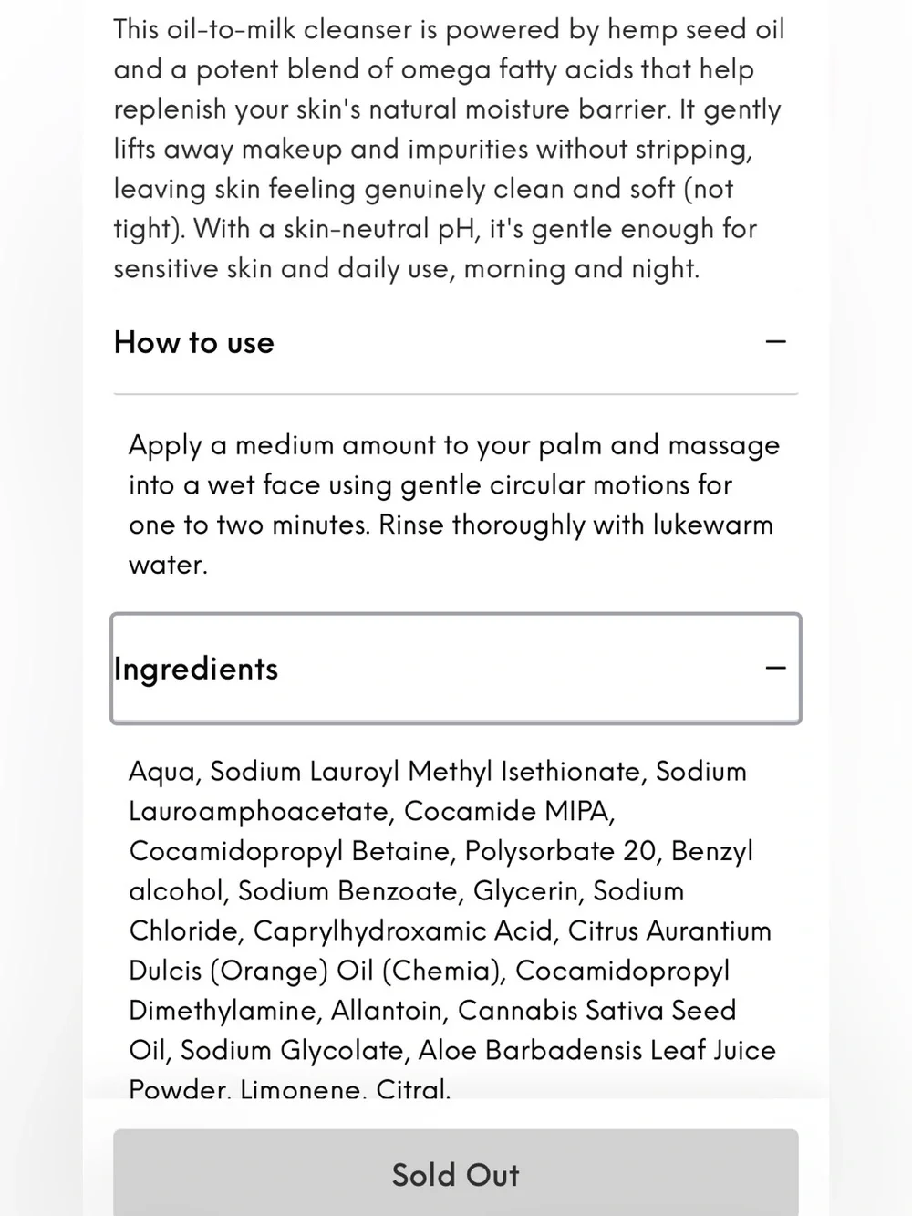 Feel Beauty Oil Facial Cleanser